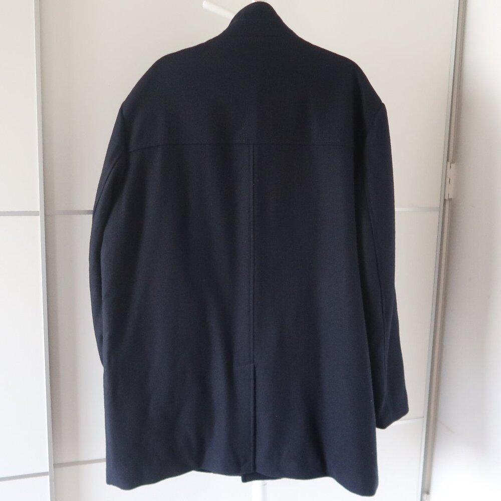 Cardinal of Canada Navy Blue Wool Winter Coat Stand Collar Quilted Lining XXL - Picture 4 of 12